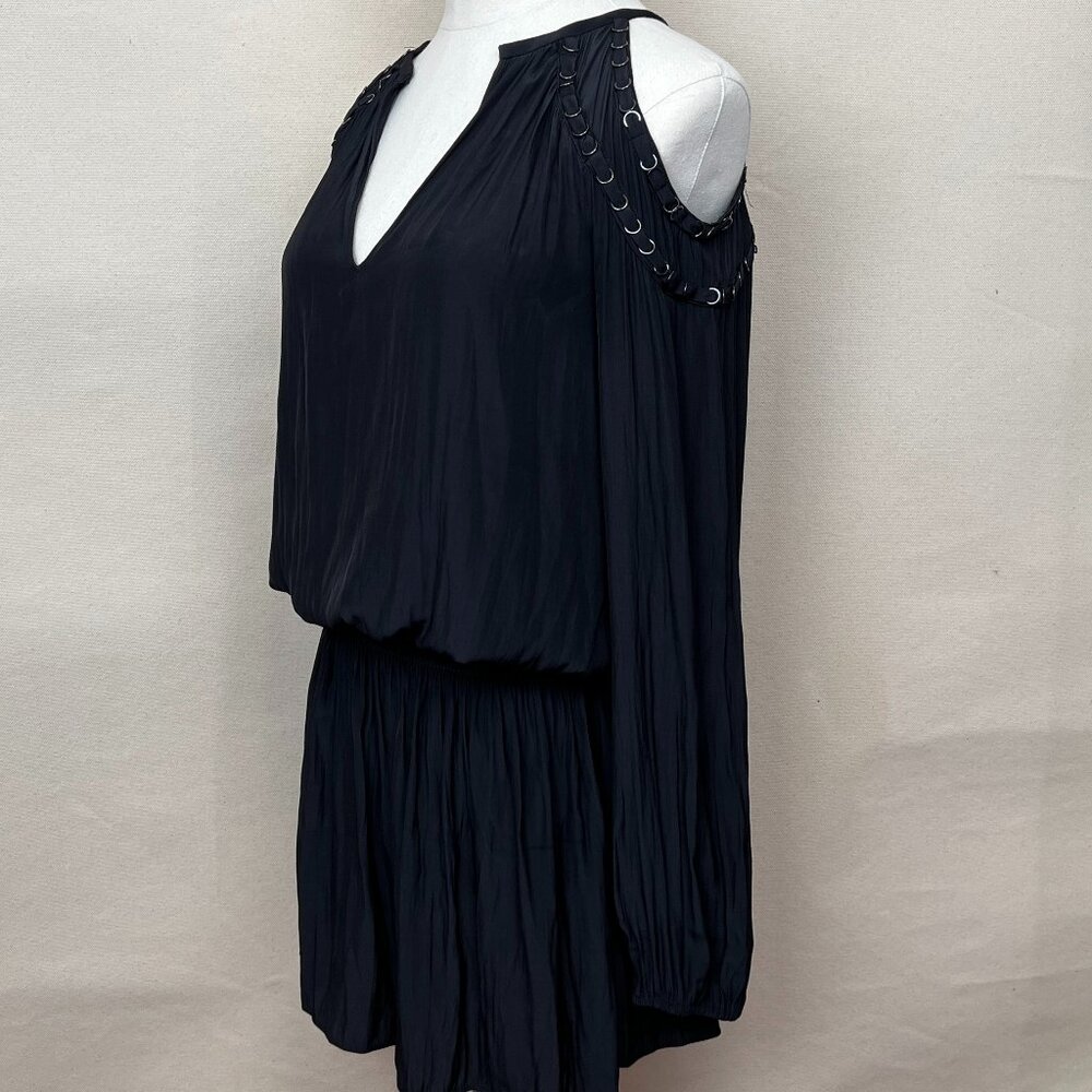 Ramy Brook Black Cold Shoulder Top Size Small Stylish Comfortable